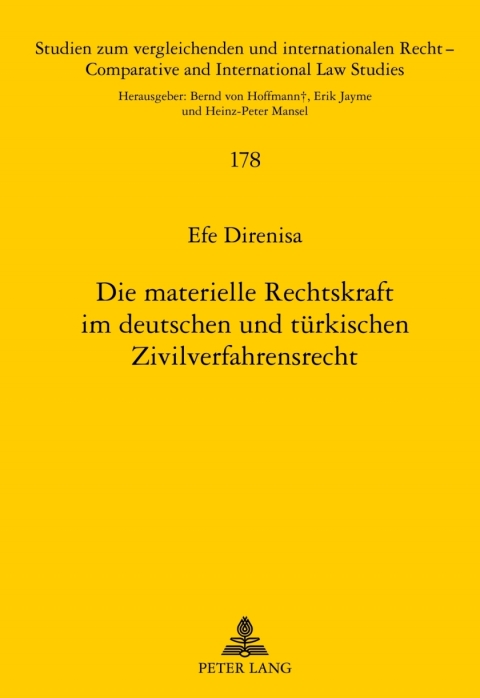 Cover image for book Die materielle Rechtskraft im deutschen und tuerkischen Zivilverfahrensrecht