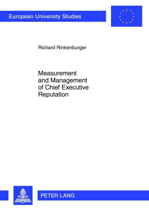 Cover image for book Measurement and Management of Chief Executive Reputation