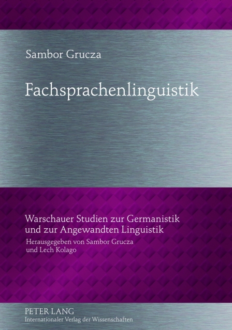 Cover image for book Fachsprachenlinguistik