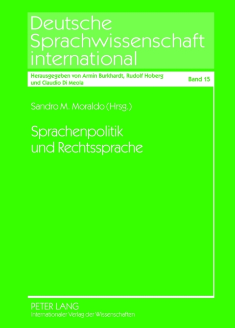 Cover image for book Sprachenpolitik und Rechtssprache