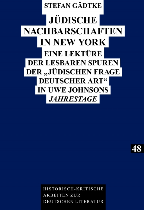 Cover image for book Juedische Nachbarschaften in New York