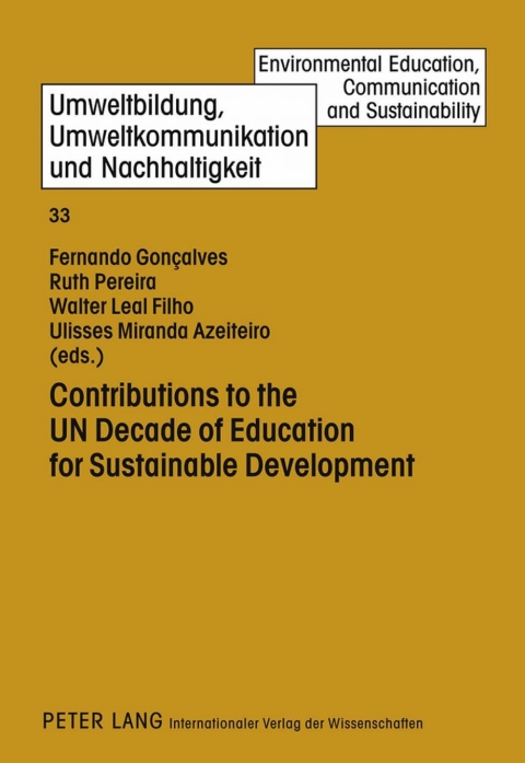 Cover image for book Contributions to the UN Decade of Education for Sustainable Development