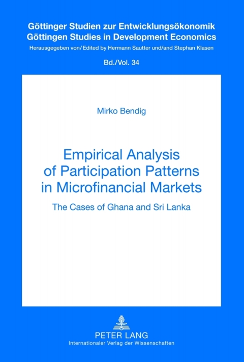Cover image for book Empirical Analysis of Participation Patterns in Microfinancial Markets