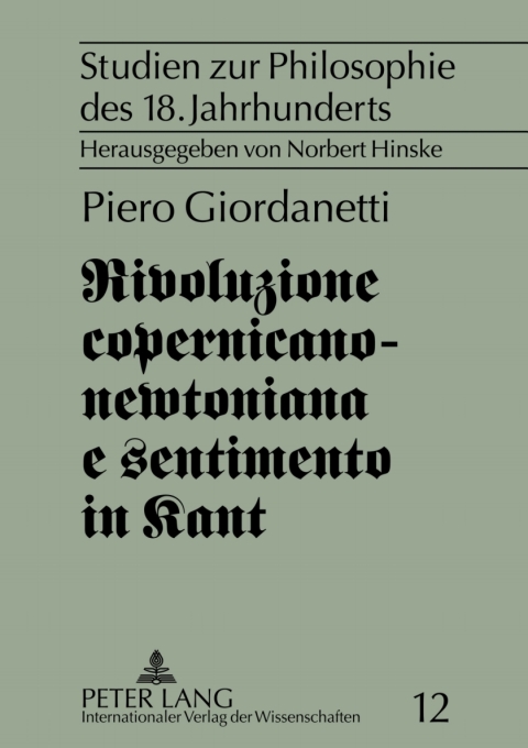 Cover image for book Rivoluzione copernicano-newtoniana e sentimento in Kant