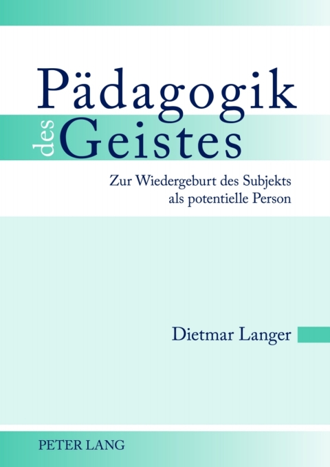 Cover image for book Paedagogik des Geistes