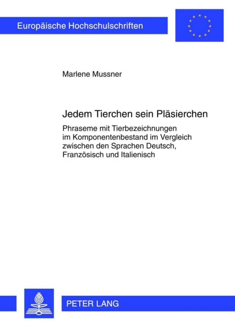 Cover image for book Jedem Tierchen sein Plaesierchen