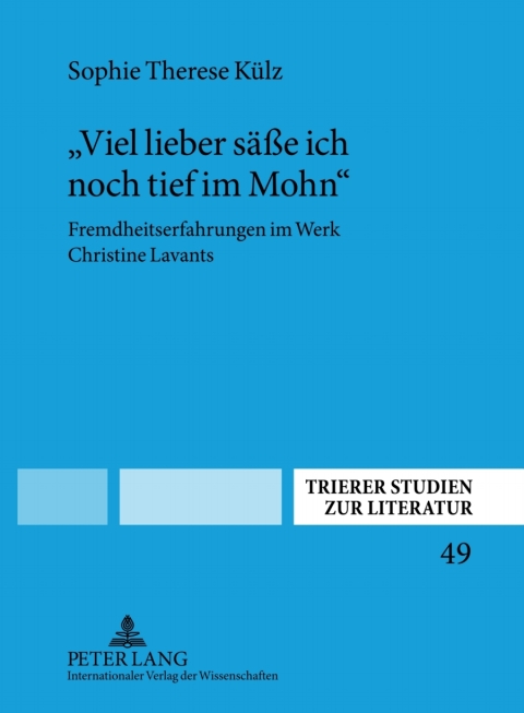 Cover image for book «Viel lieber saeße ich noch tief im Mohn»