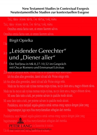 «Leidender Gerechter» und «Diener aller»