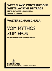 Cover image: Vom Mythos zum Epos 1st edition 9783631637029