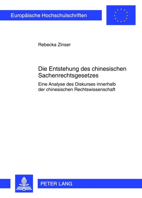 Cover image for book Die Entstehung des chinesischen Sachenrechtsgesetzes