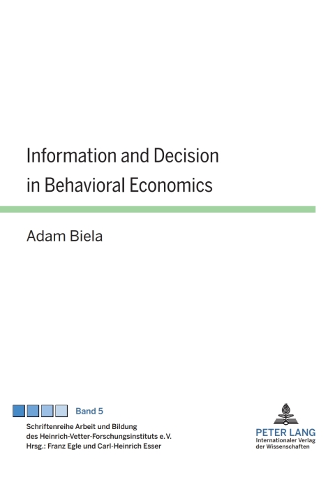 Cover image for book Information and Decision in Behavioral Economics