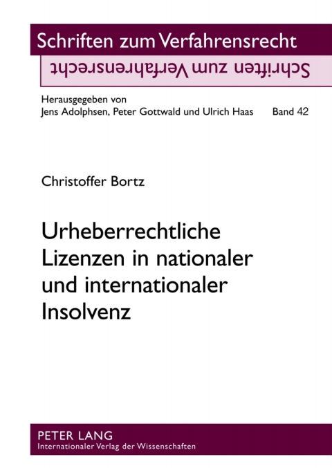 Cover image for book Urheberrechtliche Lizenzen in nationaler und internationaler Insolvenz