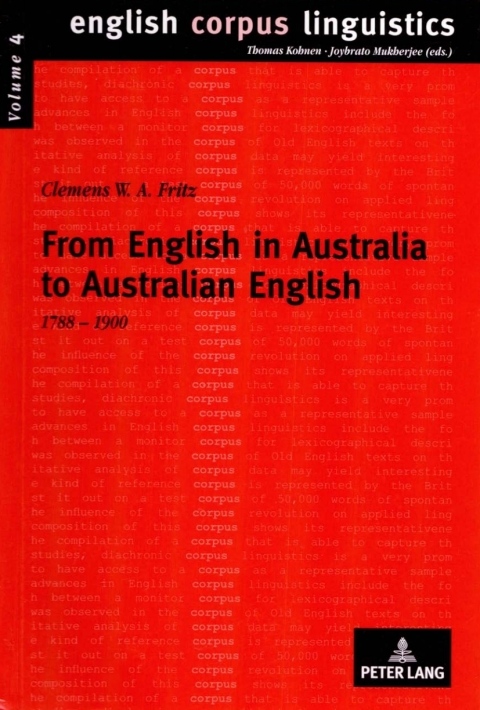 Cover image for book From English in Australia to Australian English