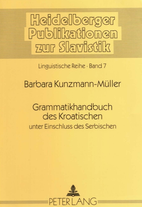 Cover image for book Grammatikhandbuch des Kroatischen unter Einschluss des Serbischen