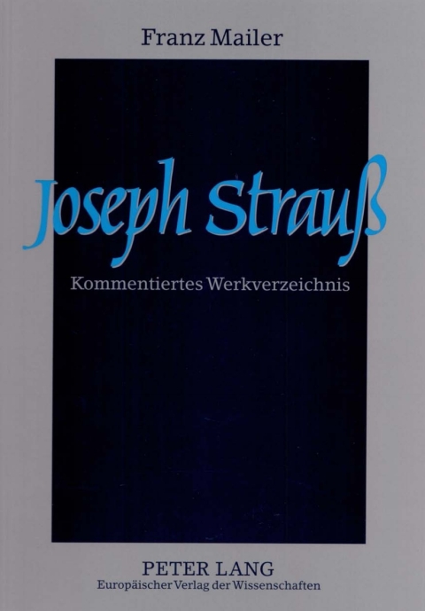 Cover image for book Joseph Strauß