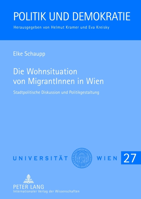 Cover image for book Die Wohnsituation von MigrantInnen in Wien