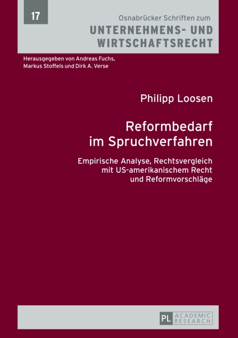 Cover image for book Reformbedarf im Spruchverfahren