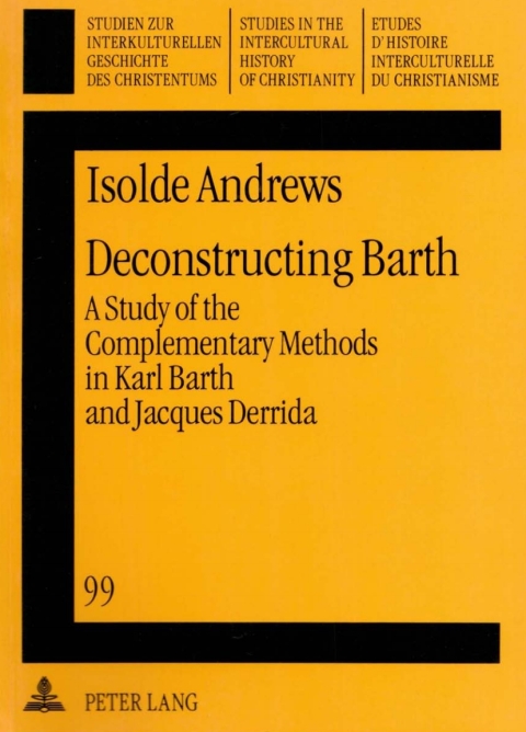 Cover image for book Deconstructing Barth