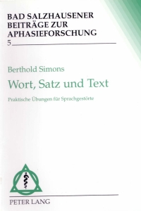 Cover image: Wort, Satz und Text 2nd edition 9783631301159