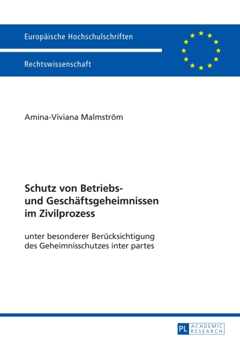 Cover image for book Schutz von Betriebs- und Geschaeftsgeheimnissen im Zivilprozess