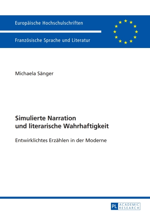 Cover image for book Simulierte Narration und literarische Wahrhaftigkeit