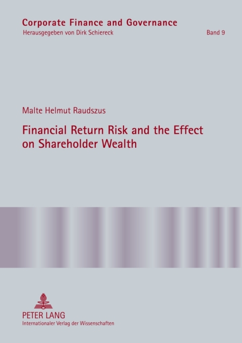 Cover image for book Financial Return Risk and the Effect on Shareholder Wealth