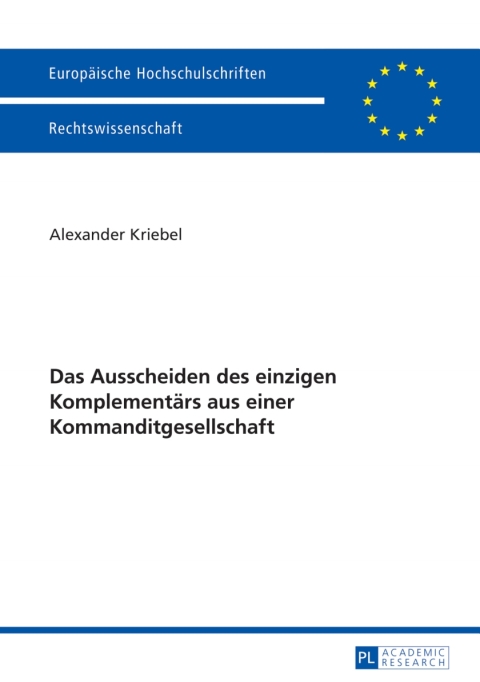 Cover image for book Das Ausscheiden des einzigen Komplementaers aus einer Kommanditgesellschaft
