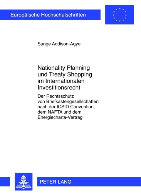 Cover image for book Nationality Planning und Treaty Shopping im Internationalen Investitionsrecht