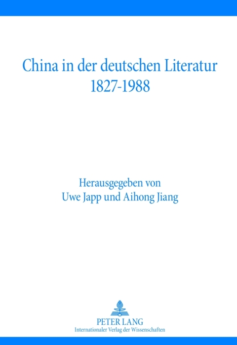 Cover image for book China in der deutschen Literatur 1827-1988
