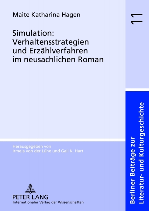 Cover image for book Simulation: Verhaltensstrategien und Erzaehlverfahren im neusachlichen Roman