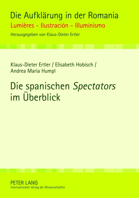 Cover image for book Die spanischen «Spectators» im Ueberblick