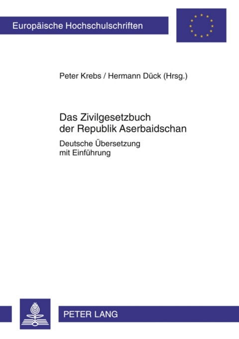 Cover image for book Das Zivilgesetzbuch der Republik Aserbaidschan