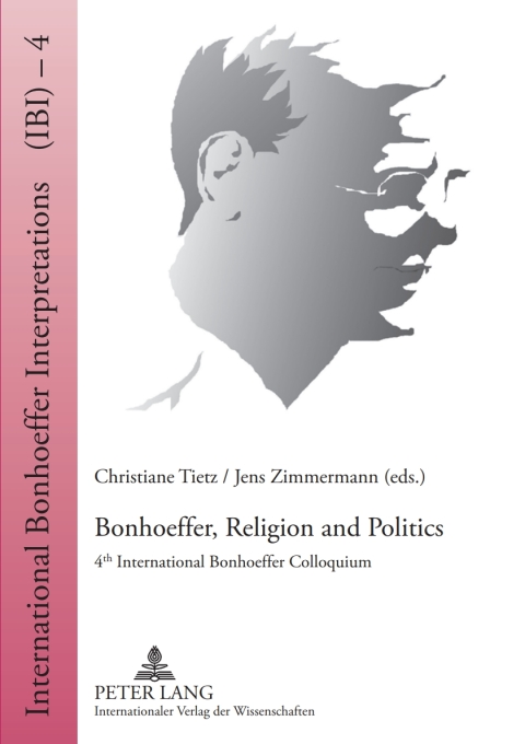 Cover image for book Bonhoeffer, Religion and Politics