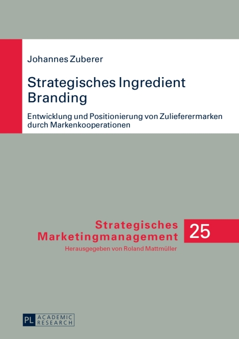 Cover image for book Strategisches Ingredient Branding
