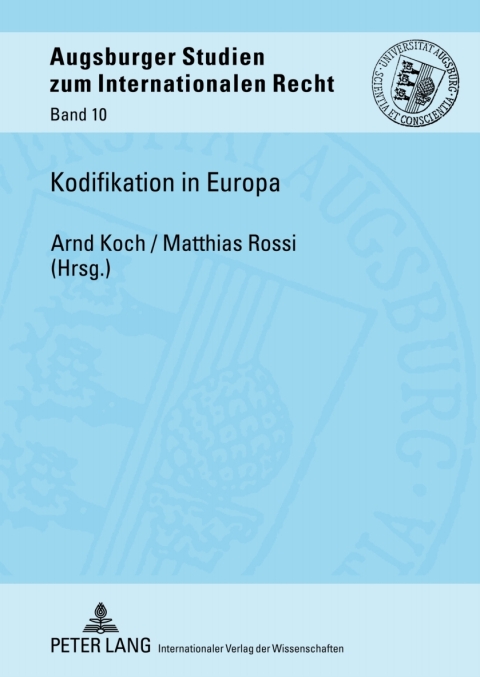 Cover image for book Kodifikation in Europa