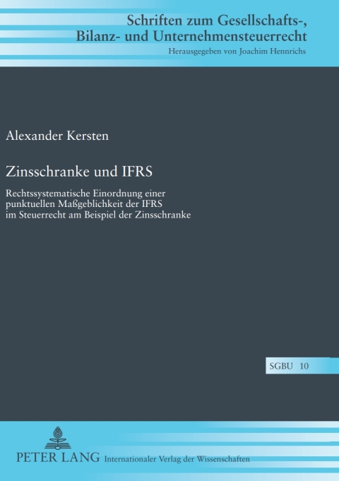 Cover image for book Zinsschranke und IFRS