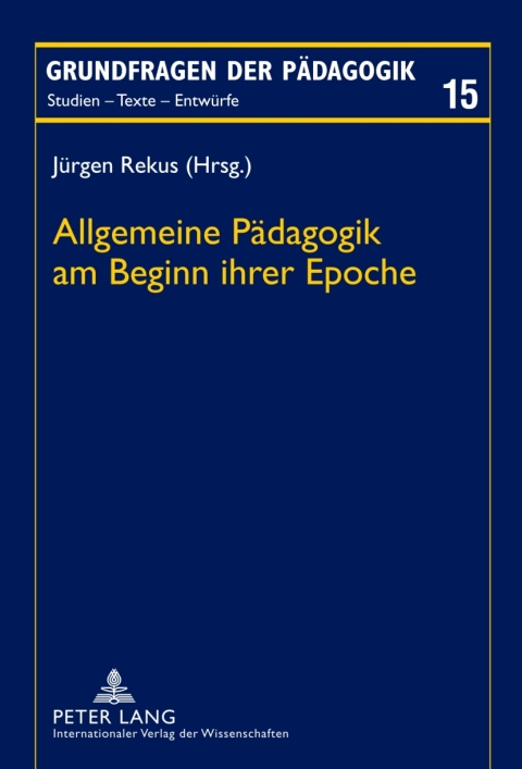 Cover image for book Allgemeine Paedagogik am Beginn ihrer Epoche