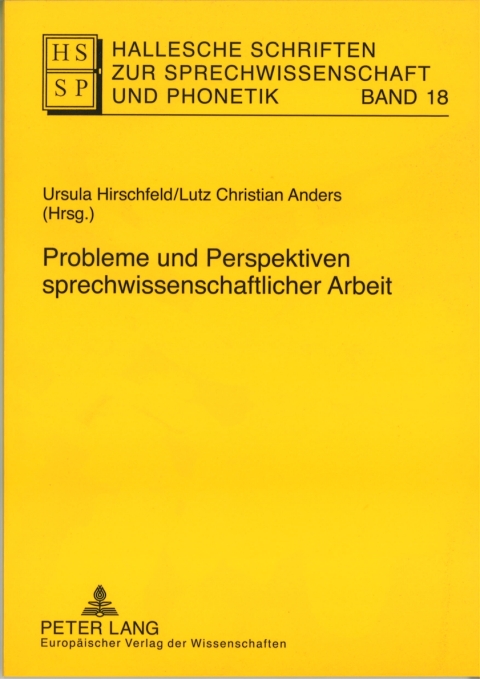 Cover image for book Probleme und Perspektiven sprechwissenschaftlicher Arbeit