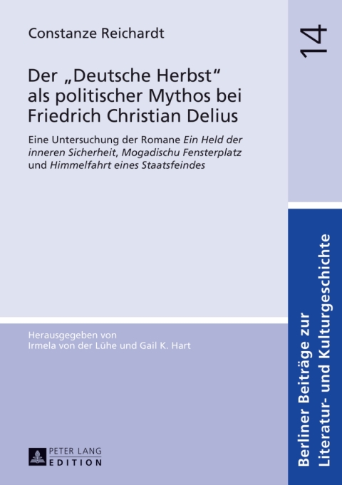 Cover image for book Der «Deutsche Herbst» als politischer Mythos bei Friedrich Christian Delius