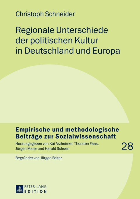 Cover image for book Regionale Unterschiede der politischen Kultur in Deutschland und Europa