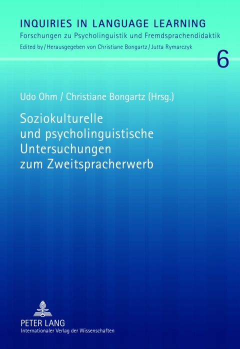 Cover image for book Soziokulturelle und psycholinguistische Untersuchungen zum Zweitspracherwerb