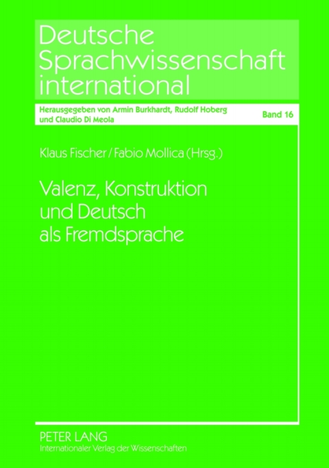 Cover image for book Valenz, Konstruktion und Deutsch als Fremdsprache