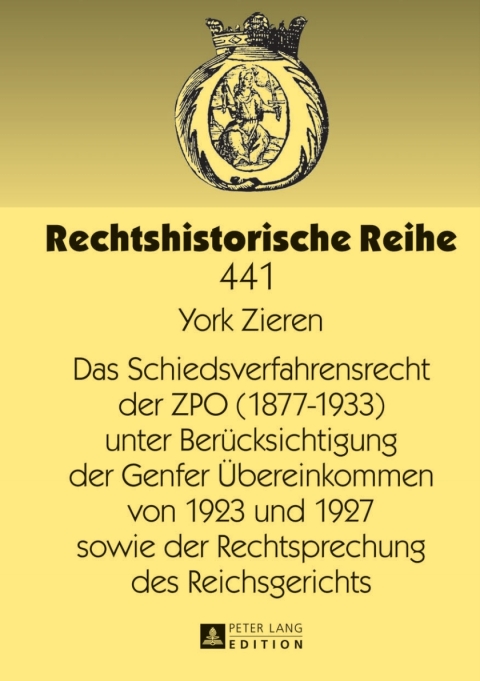 Cover image for book Das Schiedsverfahrensrecht der ZPO (1877-1933) unter Beruecksichtigung der Genfer Uebereinkommen von 1923 und 1927 sowie der Rechtsprechung des Reichsgerichts