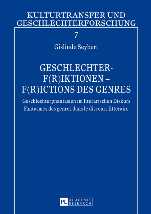 Cover image for book Geschlechter-F(r)iktionen – F(r)ictions des genres