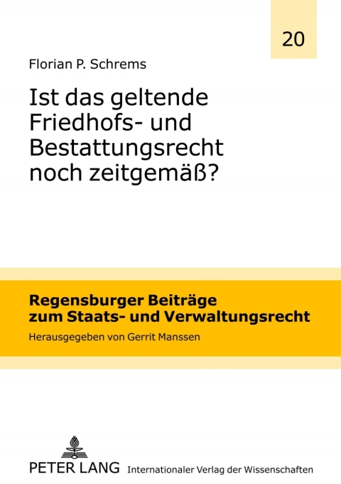 Cover image for book Ist das geltende Friedhofs- und Bestattungsrecht noch zeitgemaeß?