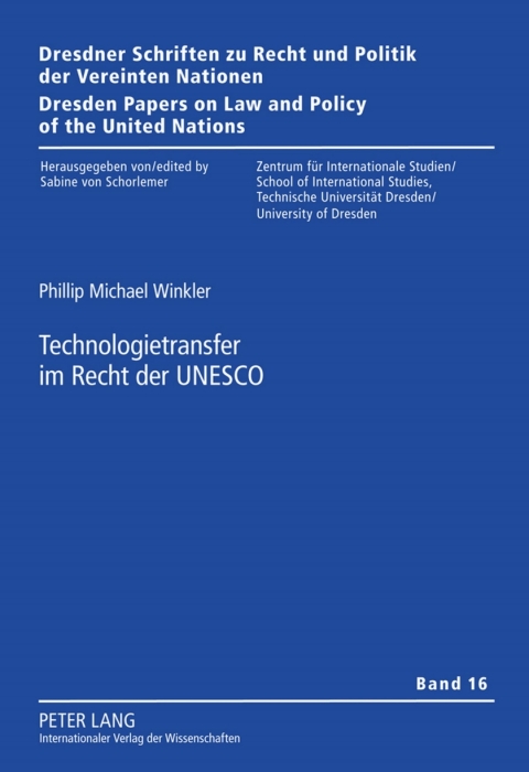 Cover image for book Technologietransfer im Recht der UNESCO