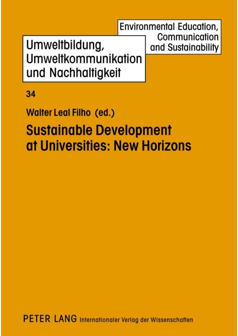 Cover image for book Sustainable Development at Universities: New Horizons