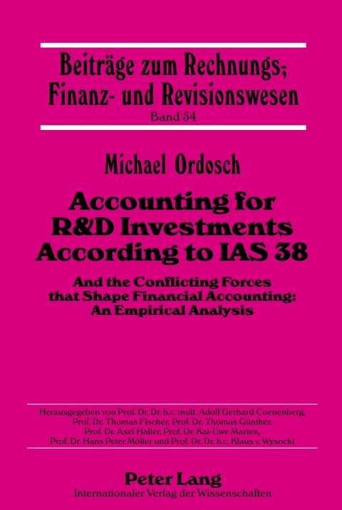 Cover image for book Accounting for R&D Investments According to IAS 38