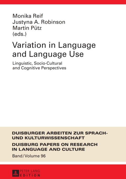 Cover image for book Variation in Language and Language Use