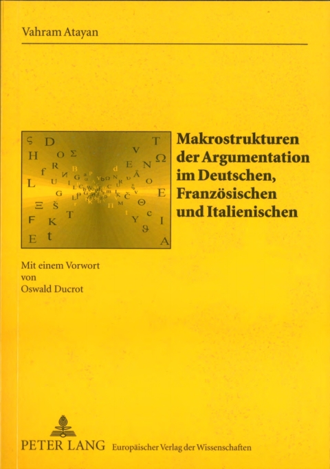Cover image for book Makrostrukturen der Argumentation im Deutschen, Franzoesischen und Italienischen